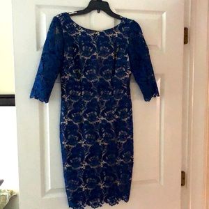 Royal blue lace dress